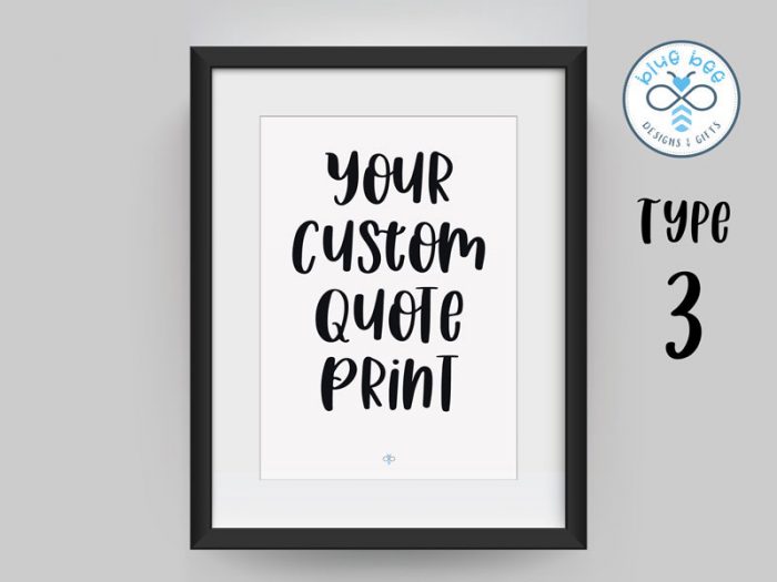 Blue Bee Poster 3 - Custom Print