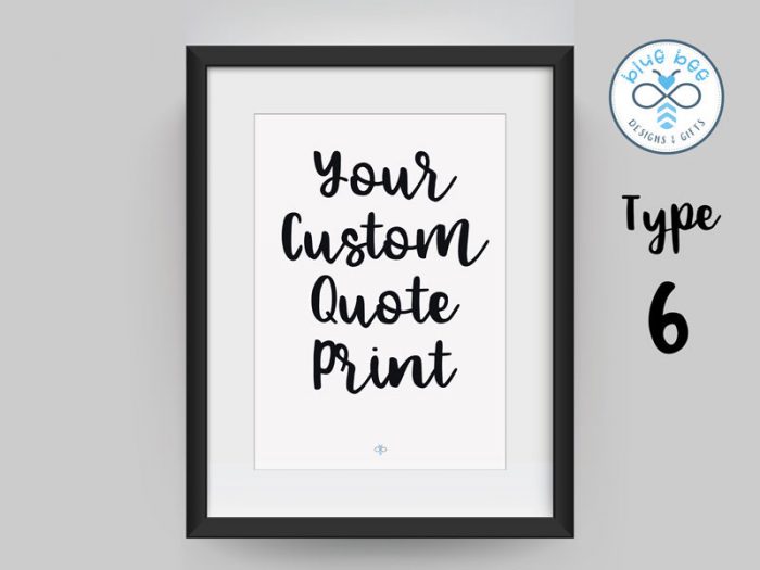 Blue Bee Poster 6 - Custom Print