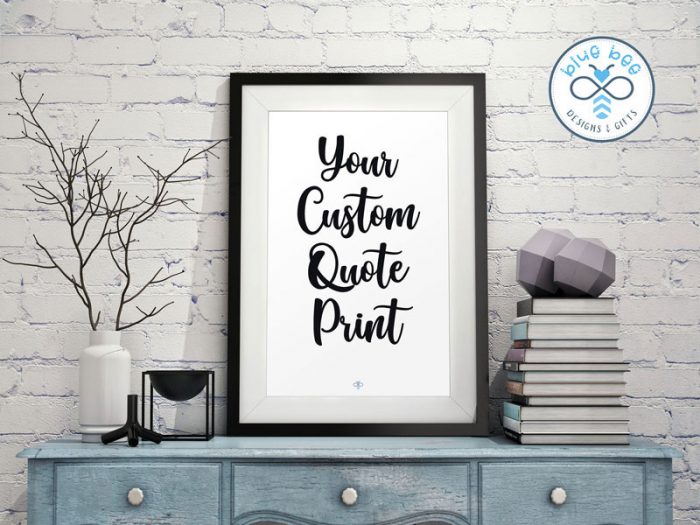 Blue Bee Poster - Custom Print